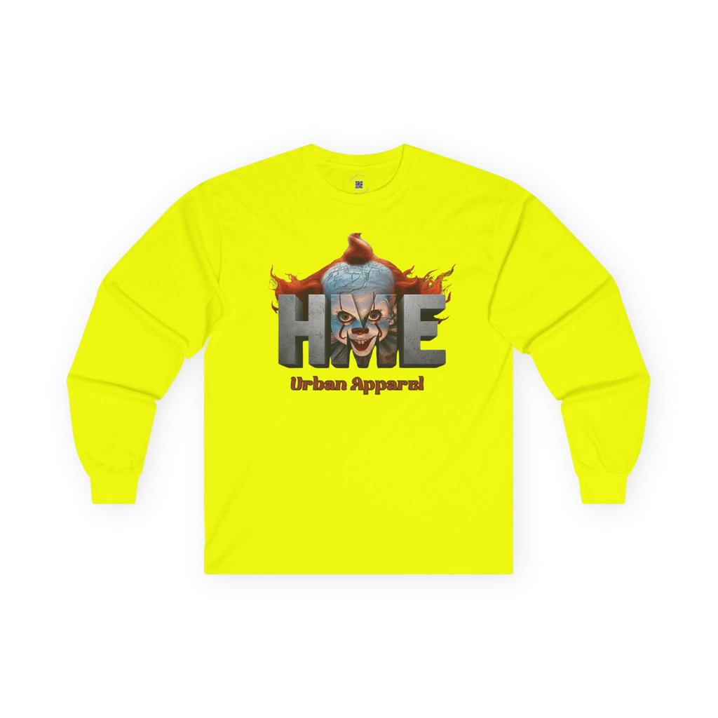 IT Horror-Inspired Long Sleeve Tee — Minimal 'IT' Typeface Design