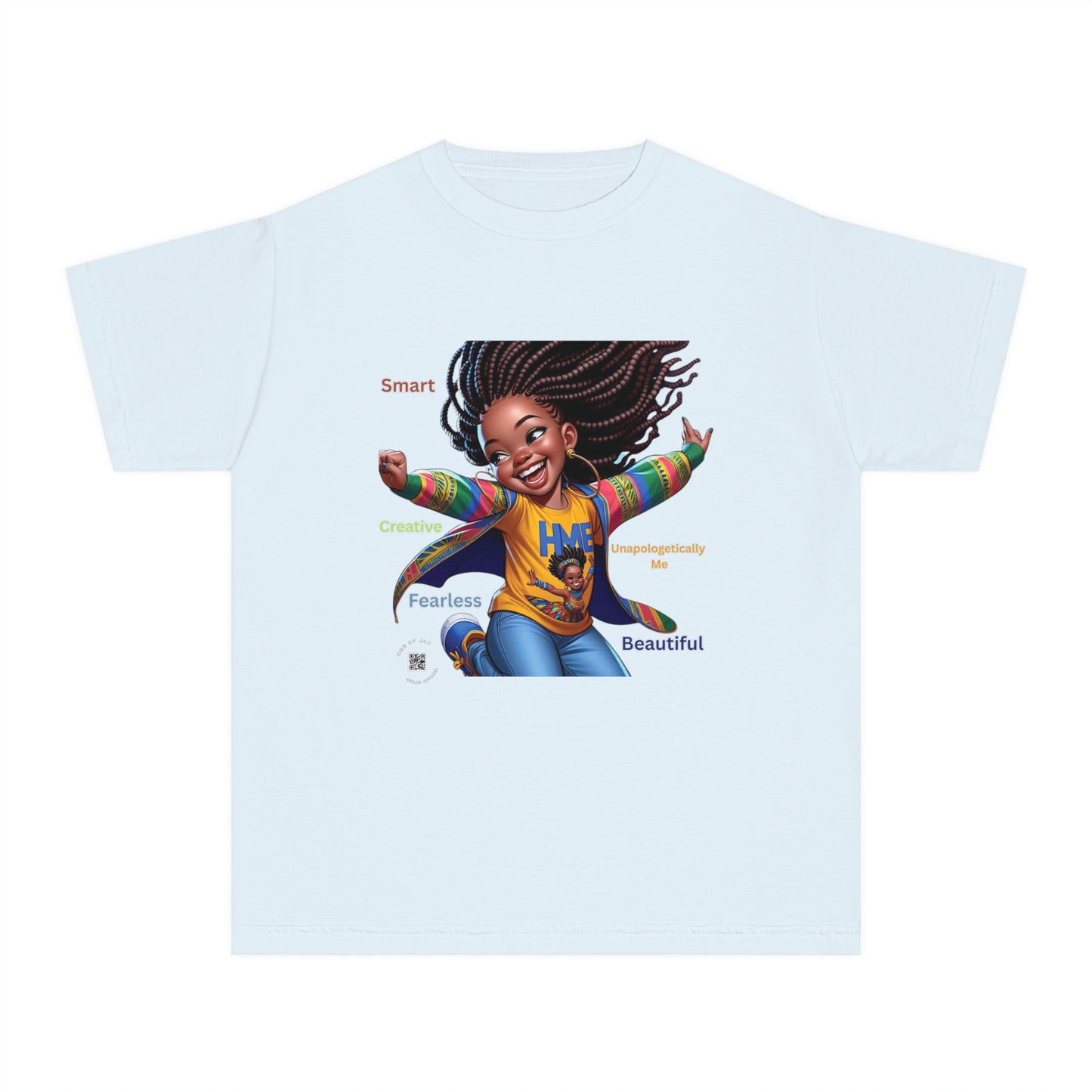 Empowerment Youth Tee (Ahnye's Melanin Collection) - Smart, Creative, Fearless, Beautiful, Gift for Kids, Inspirational Apparel, Back to School, Birthday, [...]