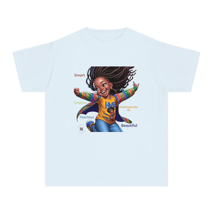 Empowerment Youth Tee (Ahnye's Melanin Collection) - Smart, Creative, Fearless, Beautiful, Gift for Kids, Inspirational Apparel, Back to School, Birthday, [...]