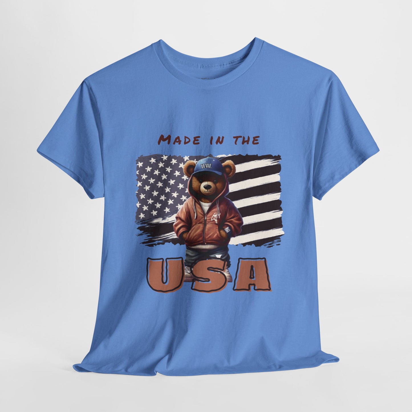 HME Bear Logo Made in the USA Unisex Heavy Cotton Tee