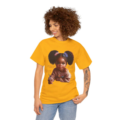 Ahnye’s Melanin Collection If you can think it Unisex Heavy Cotton Tee