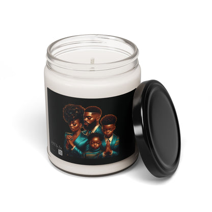 Ahnye’s Melanin Collection Praying Family Scented Soy Candle, 9oz