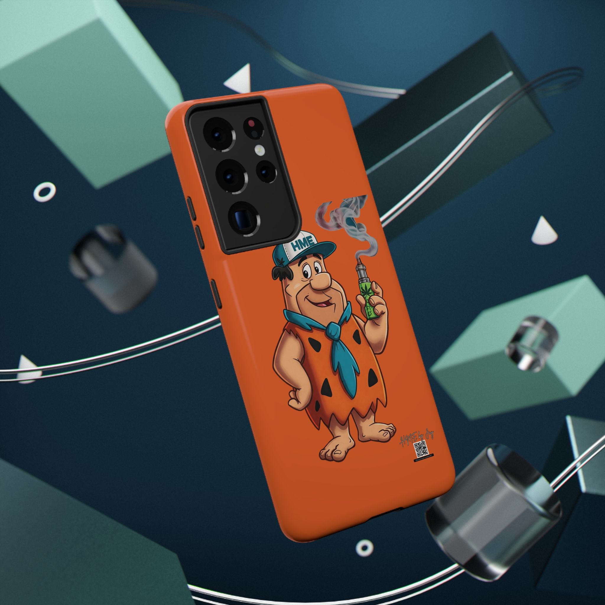 Phone Case - 420 Fred Flintstone with his THC Vape Pen Design
