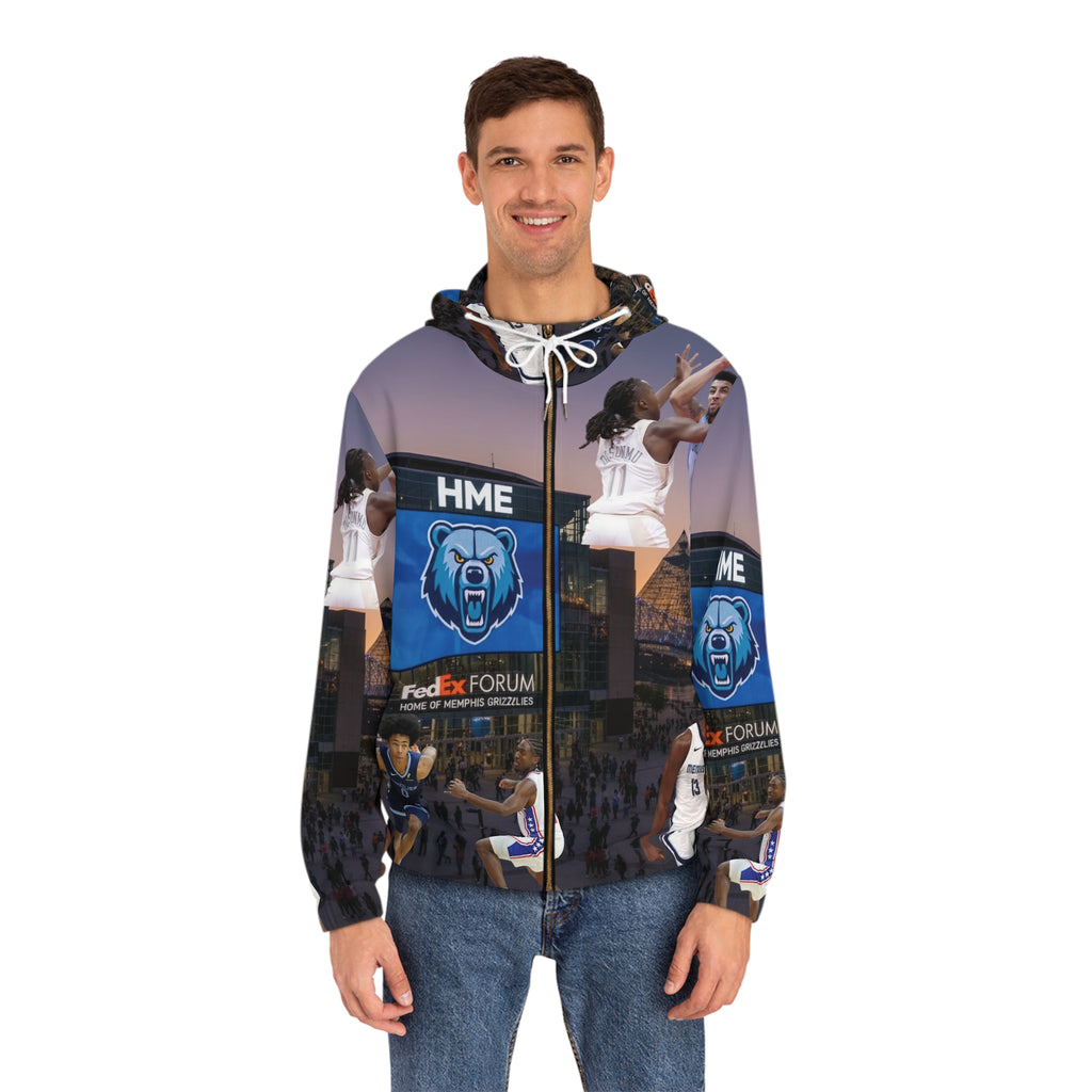 NBA Full-Zip Hoodie Memphis Grizzlies Jaren Jackson Jr Scotty Pippen Jr Jalen Wells Design