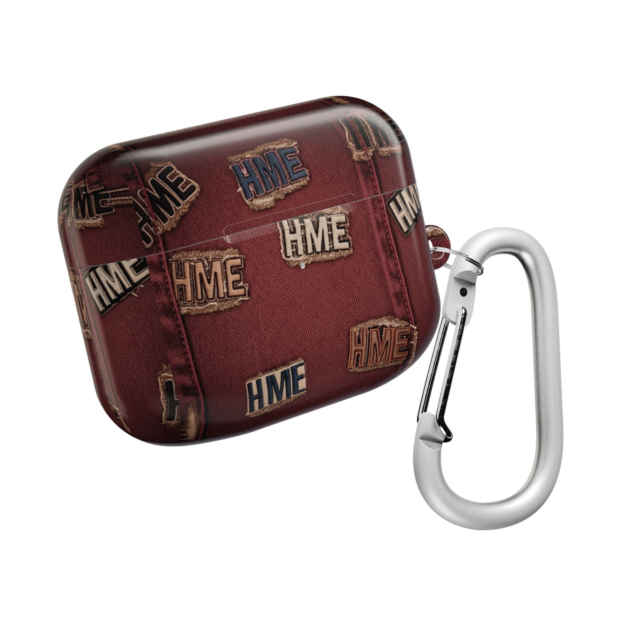 AirPod Case -HME  Stressed Denim with Patches design