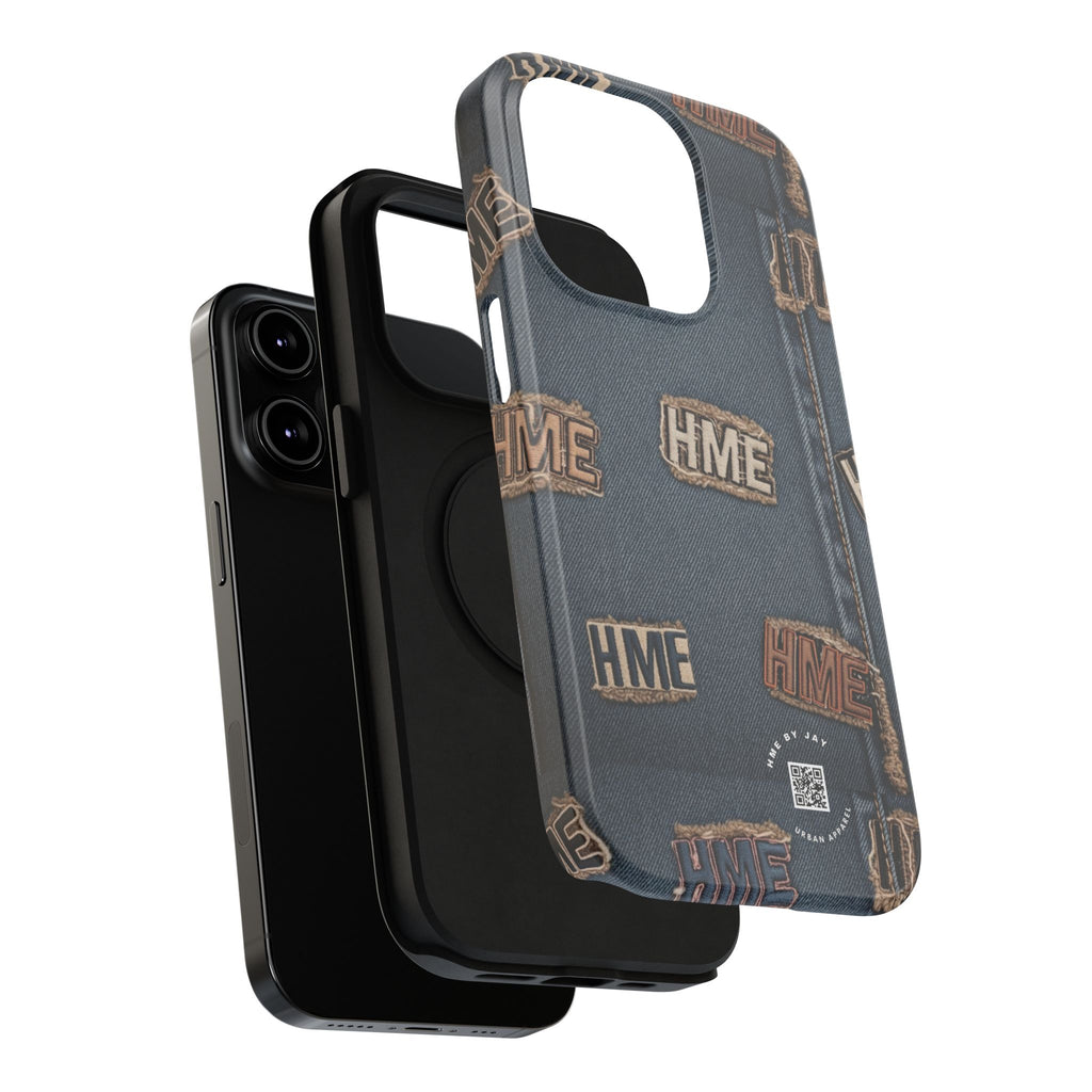 Phone Case Stressed Denim HME Patches Impact-Resistant