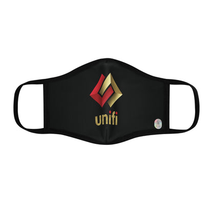 Unifi (Black) Fitted 2 layer Polyester Face Mask