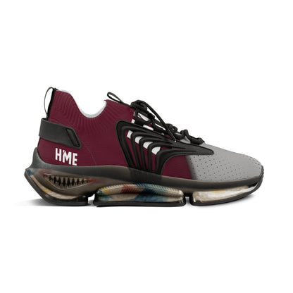 HME FlexComfort Maroon & Grey Men's Mesh Sneakers