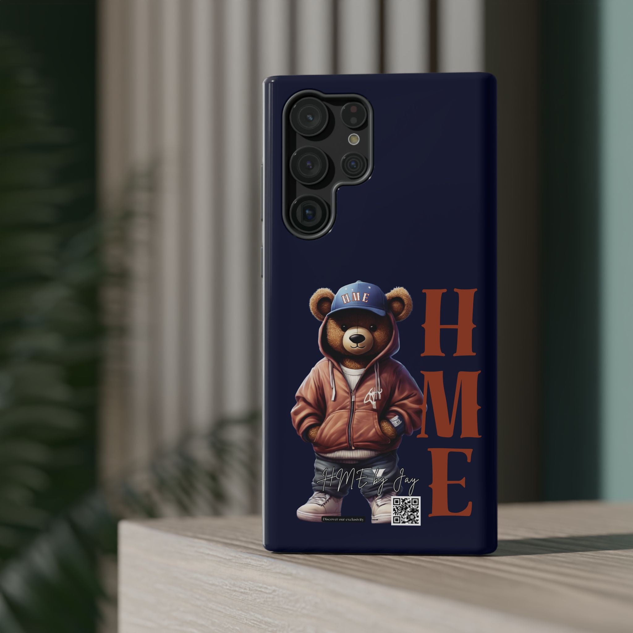 Phone Cases - HME Bear Logo Collection in Navy