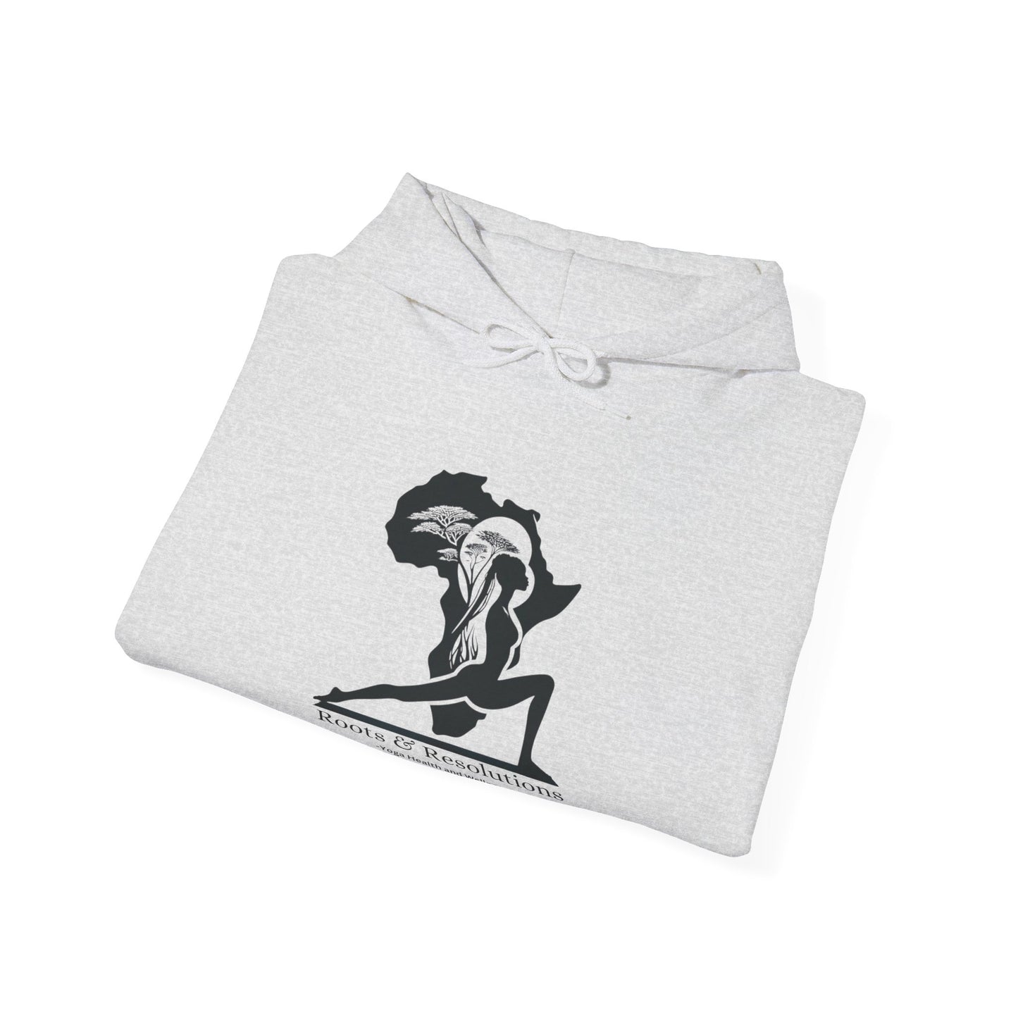 Yoga Health and Wellness Hoodie - Roots & Resolutions Brand Merch
