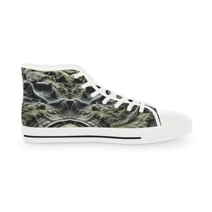 High Top Sneakers - HME Stressed Denim Jeans Style