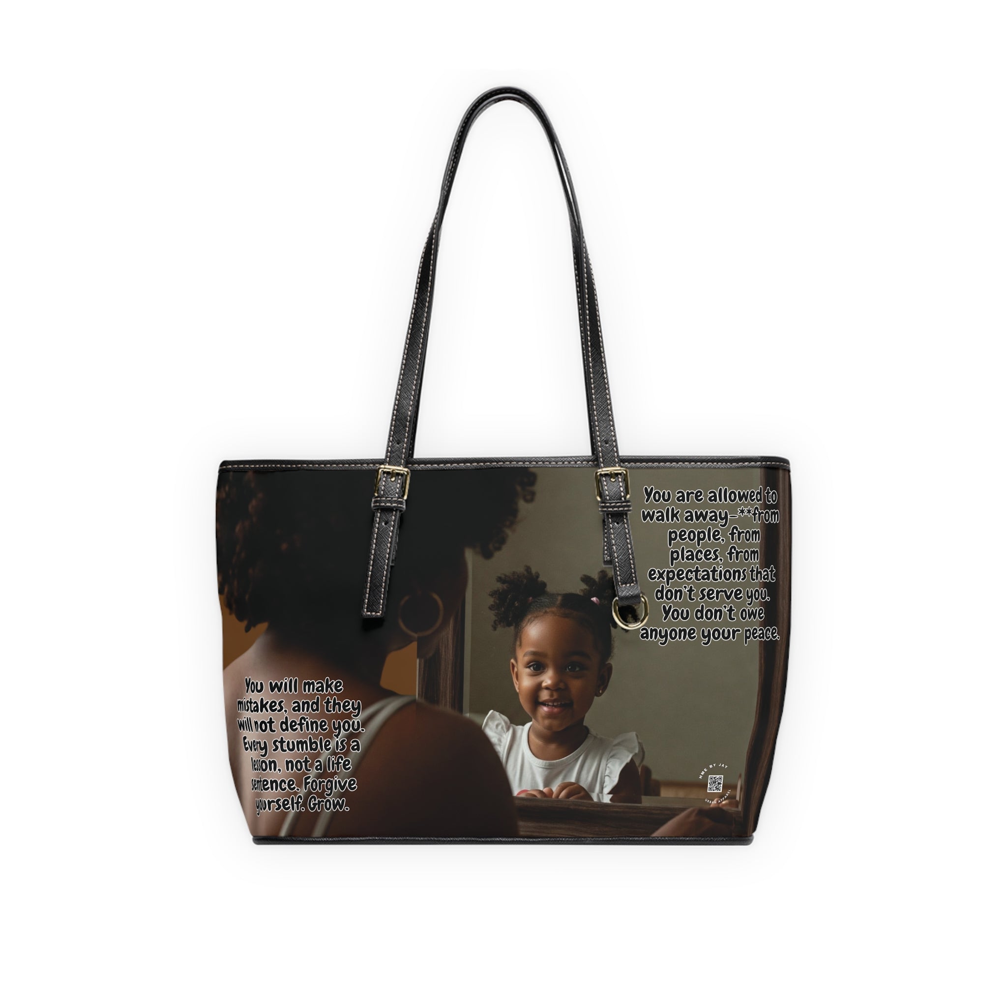 Shoulder Bag - Ahnye's Melanin Collection Affirmation of my younger self