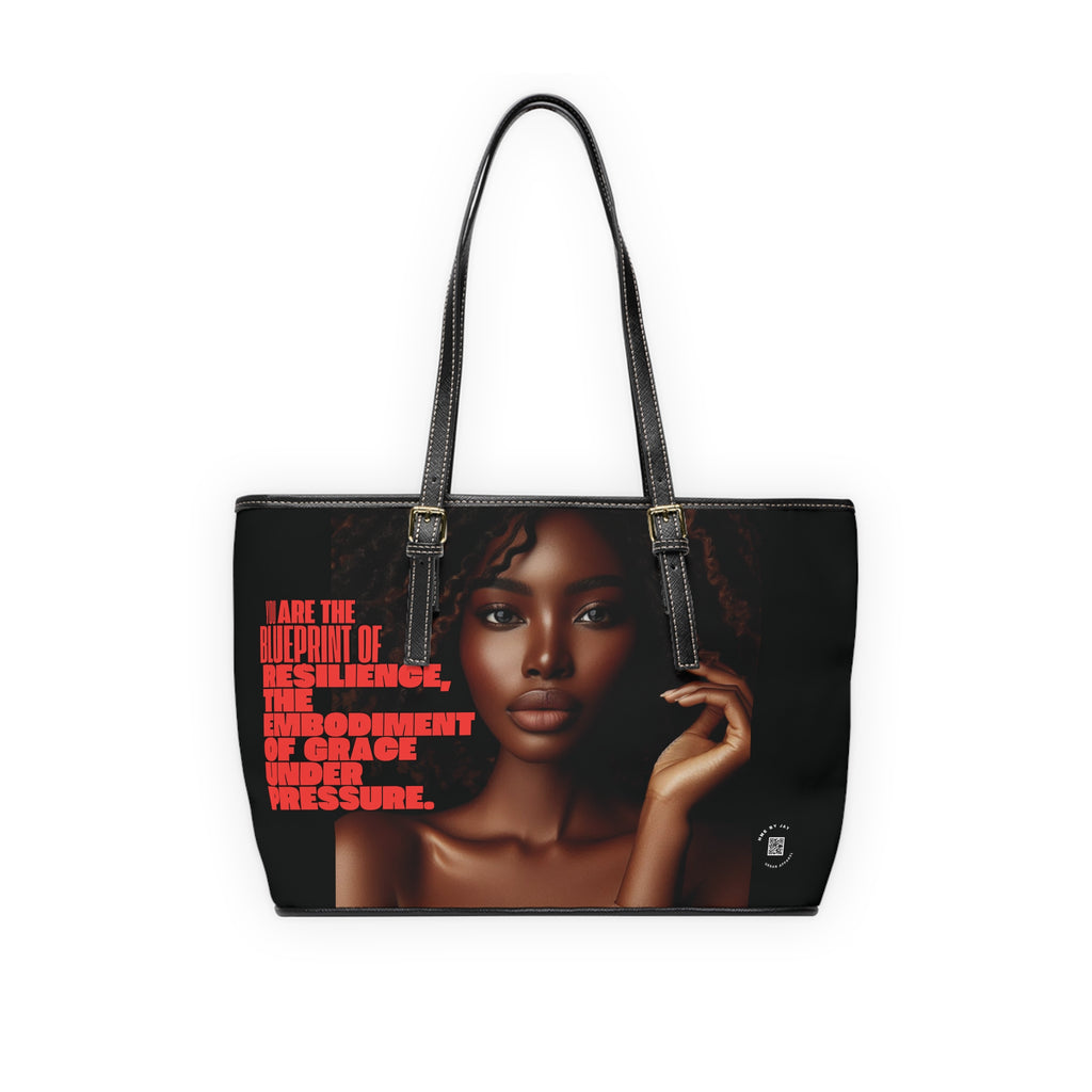 Shoulder Bag - Ahnye's Melanin Collection The Blueprint words of affirmation (Black)