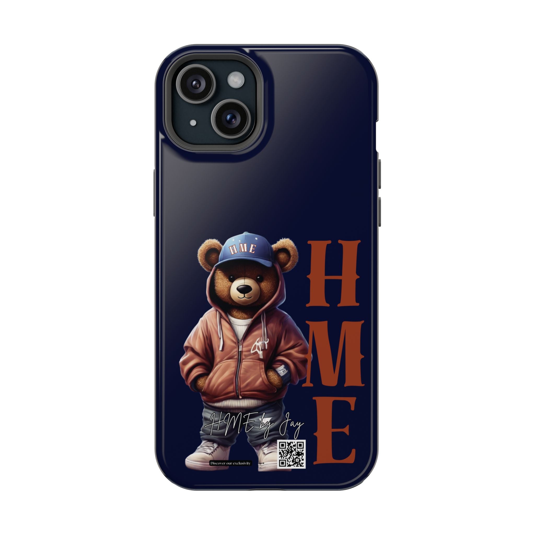 Phone Cases - HME Bear Logo Collection in Navy