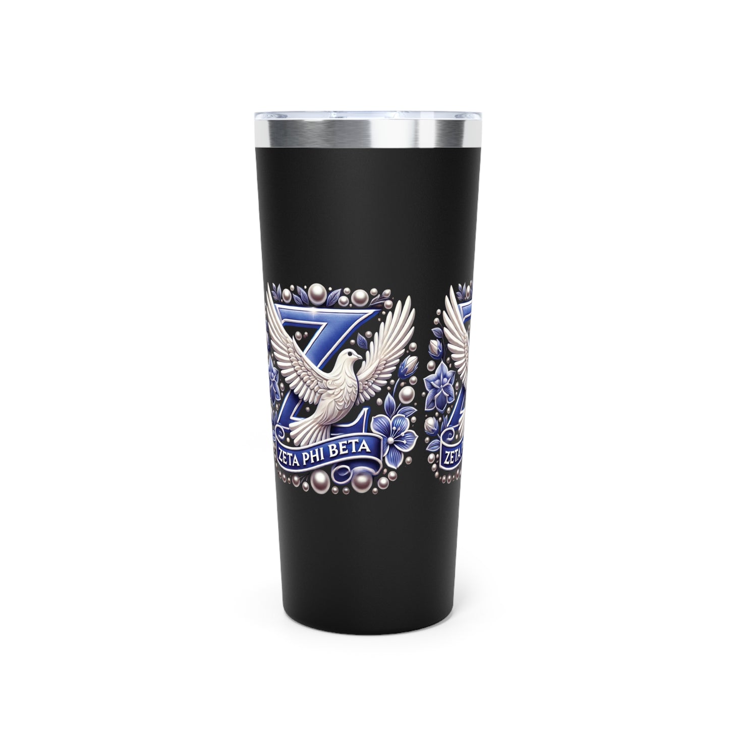 Tumbler - Ahnye's Melanin Collection Devine 9 Zeta Phi Beta Sorority 22oz