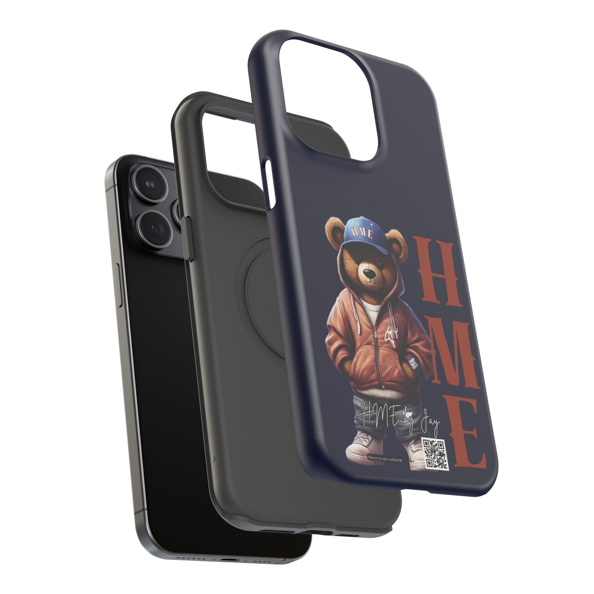 Phone Cases - HME Bear Logo Collection in Navy