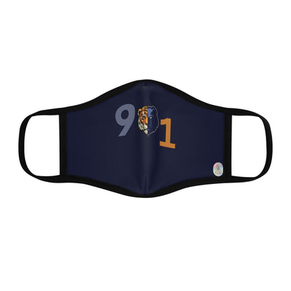 Rep Yo City Memphis Dark Navy Blue Fitted 2 layer Polyester Face Mask