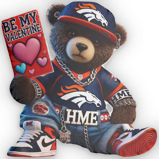 Broncos Valentine Custom Shaped Pillow