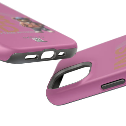 Phone Cases - HME Logo Bear, Inspired to take action light pink