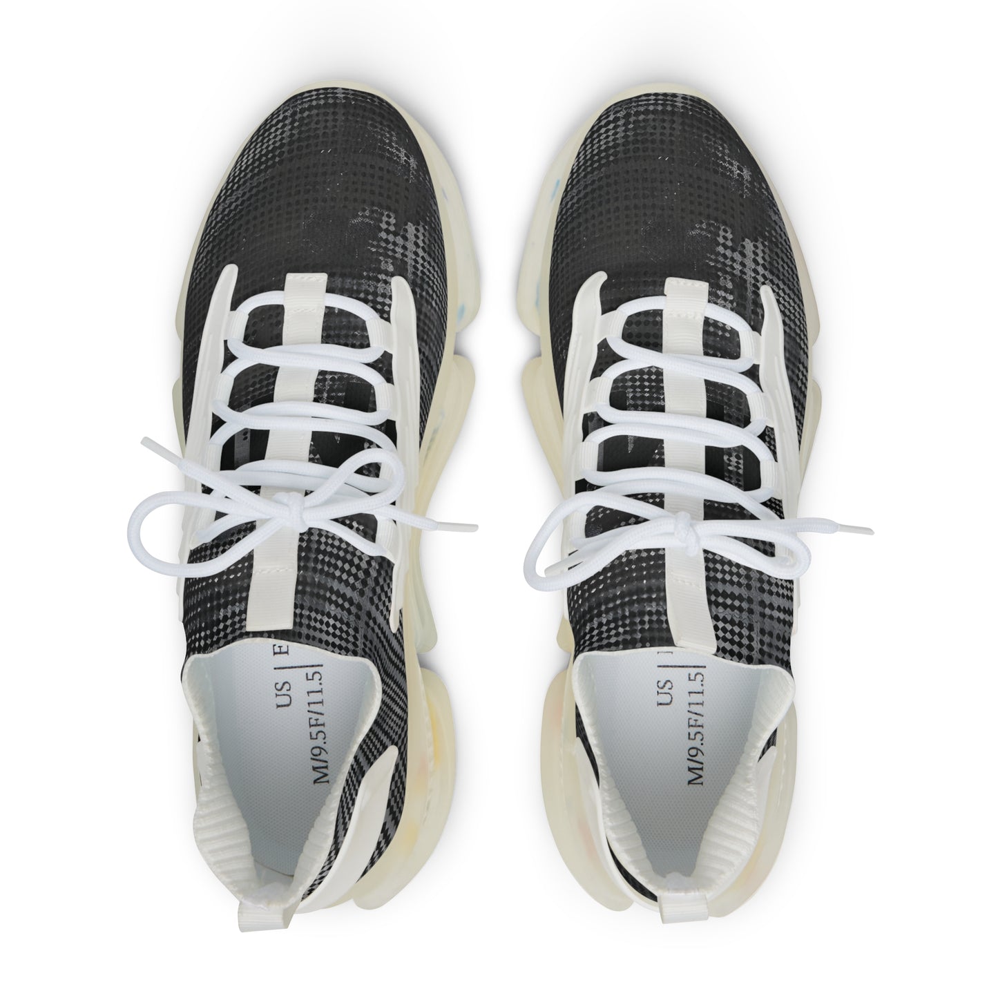 HME FlexComfort Black & Grey Men's Mesh Sneakers