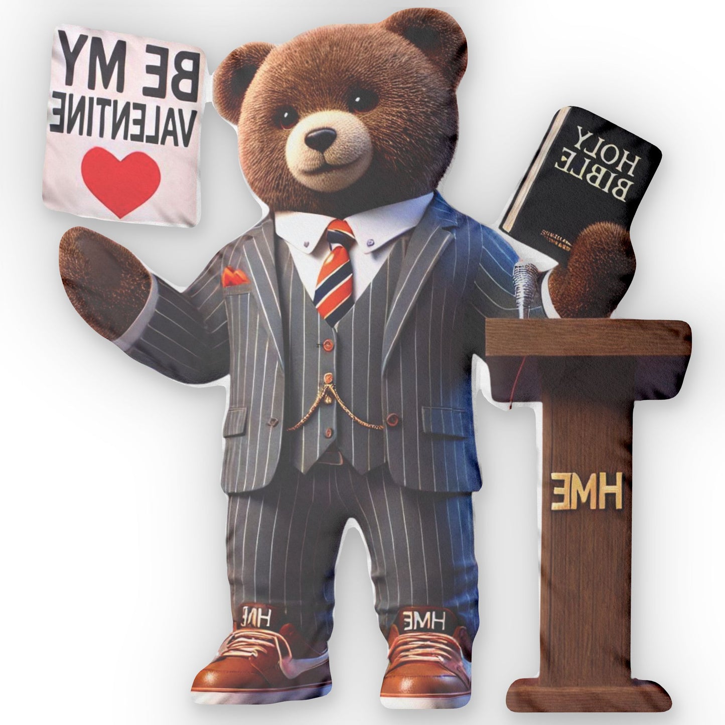 Pillow Valentine Gift Preacher Bear