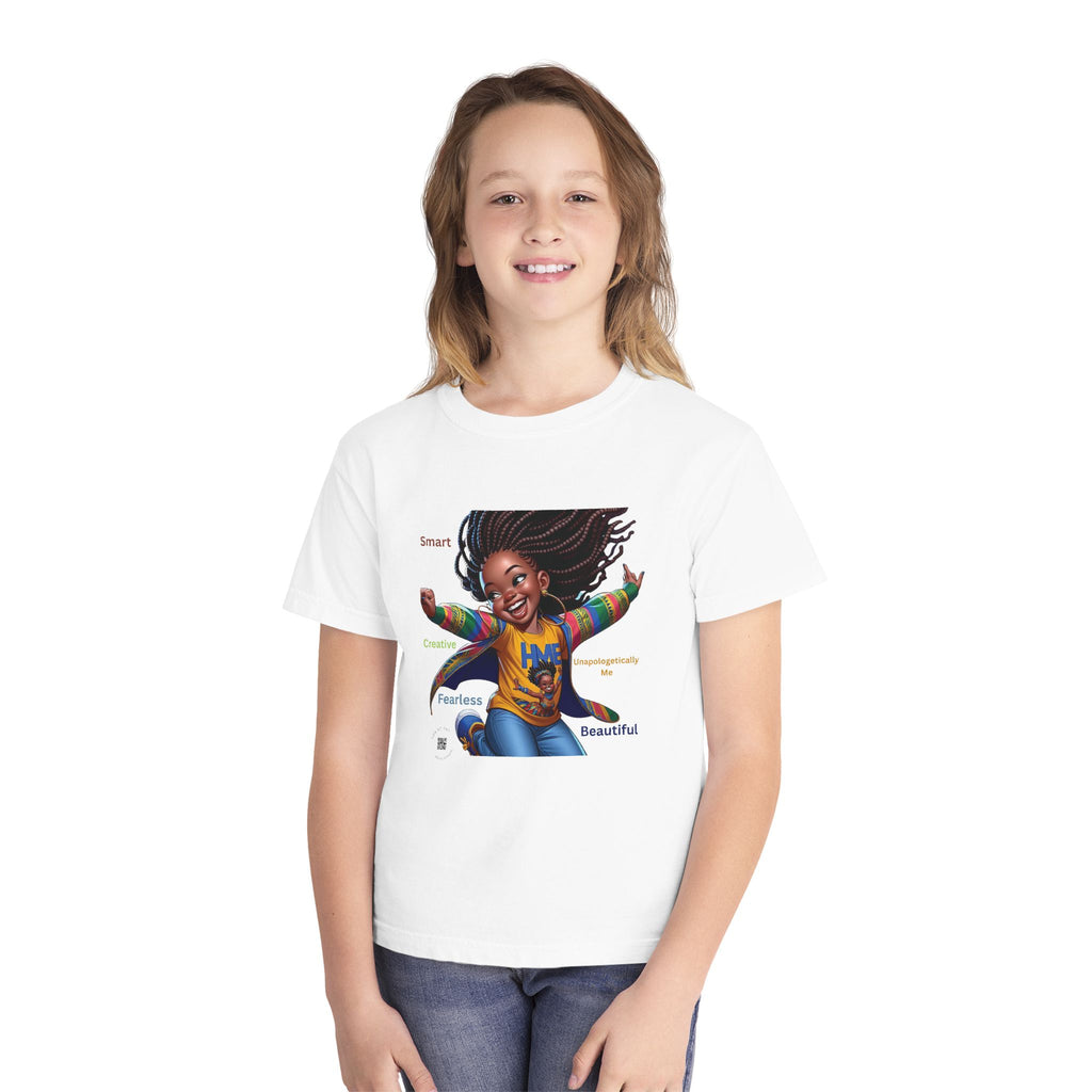Empowerment Youth Tee (Ahnye's Melanin Collection) - Smart, Creative, Fearless, Beautiful, Gift for Kids, Inspirational Apparel, Back to School, Birthday, [...]