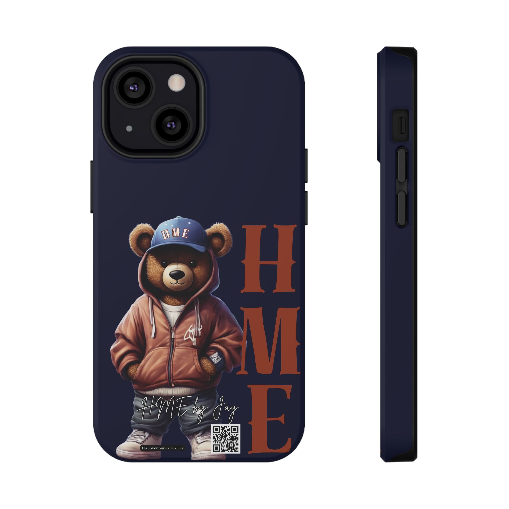 Phone Cases - HME Bear Logo Collection in Navy