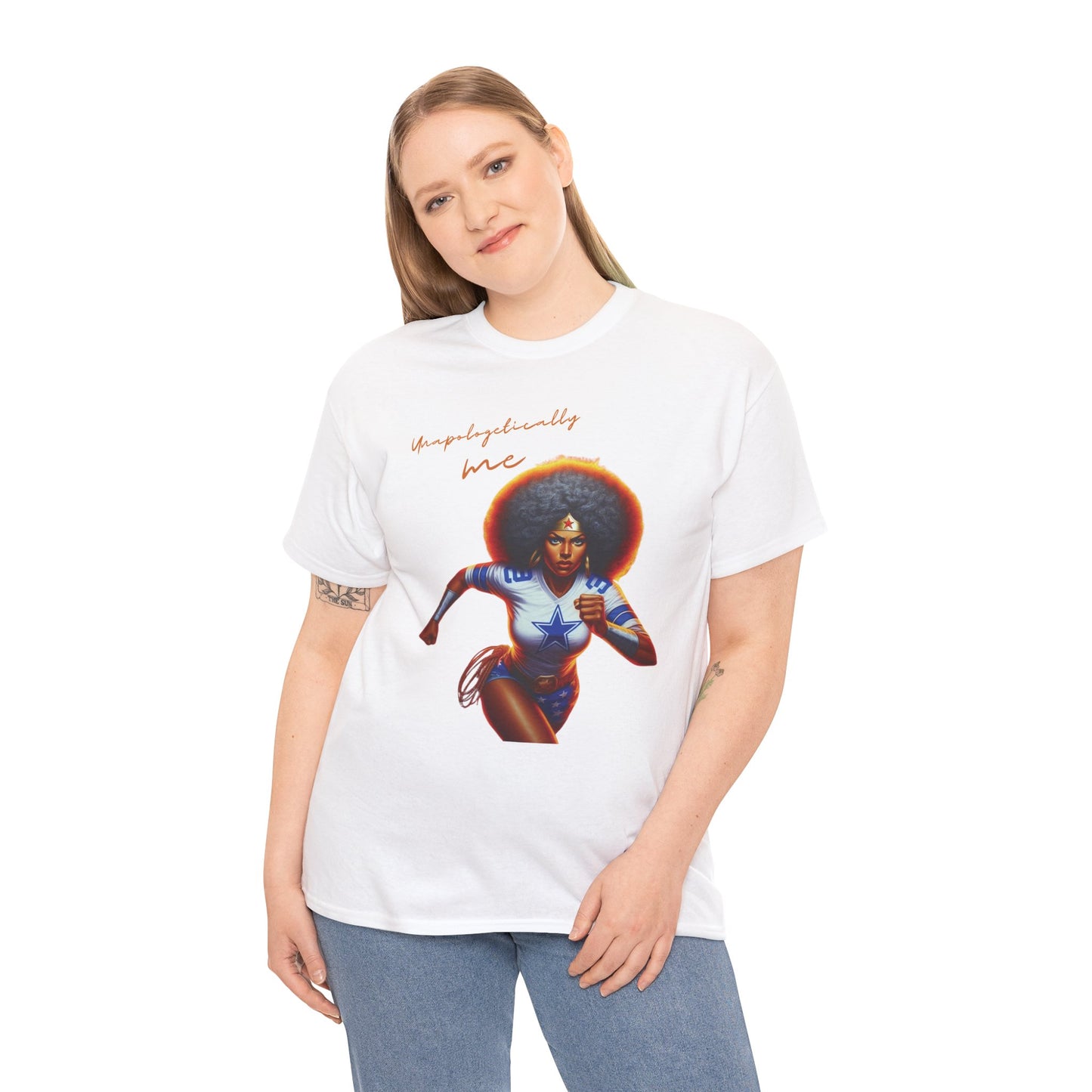 HME Dallas Wonder Woman Unapologetically Unisex Heavy Cotton Tee