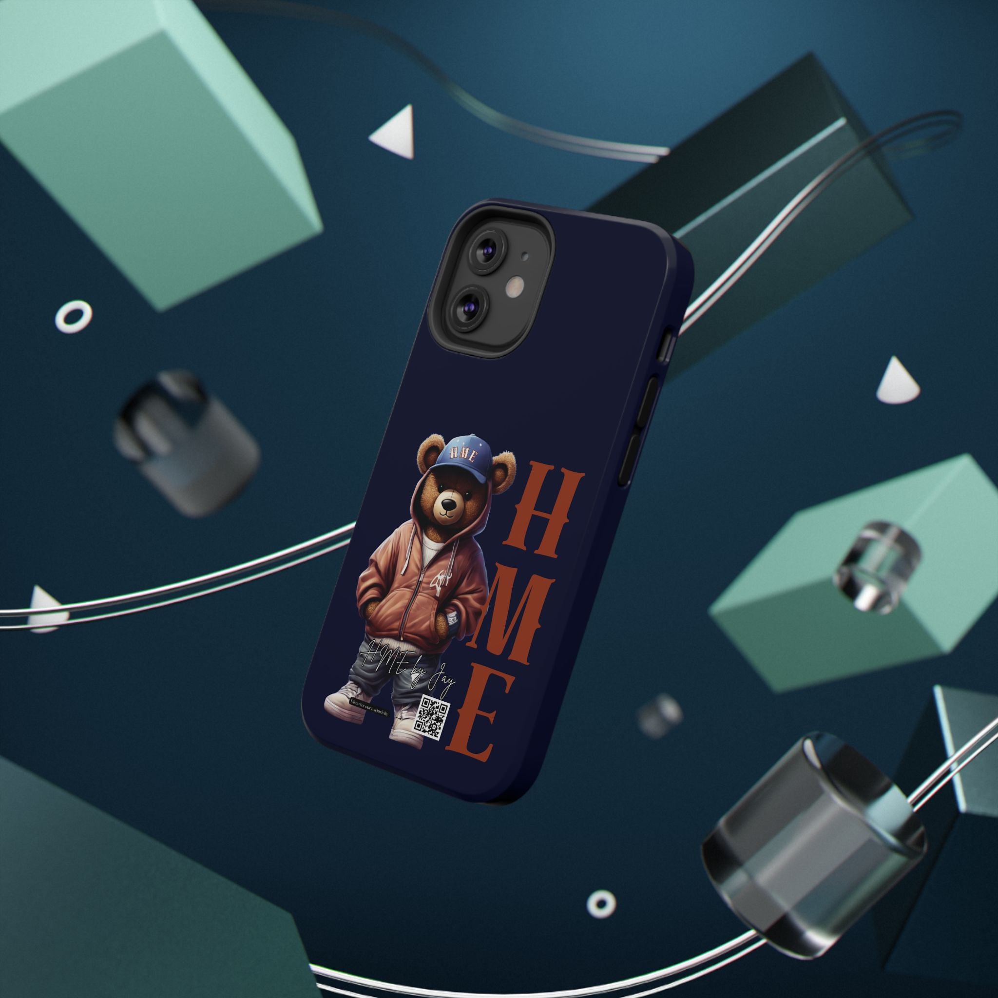 Phone Cases - HME Bear Logo Collection in Navy