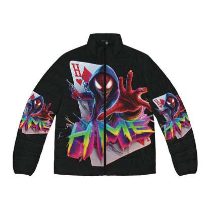 Puffer Jacket Spider-Man Evil vs Good Inspired Men's Outerwear by HME by Jay