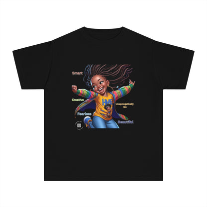 Empowerment Youth Tee (Ahnye's Melanin Collection) - Smart, Creative, Fearless, Beautiful, Gift for Kids, Inspirational Apparel, Back to School, Birthday, [...]