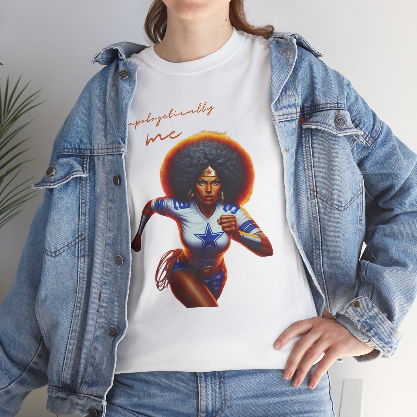 HME Dallas Wonder Woman Unapologetically Unisex Heavy Cotton Tee