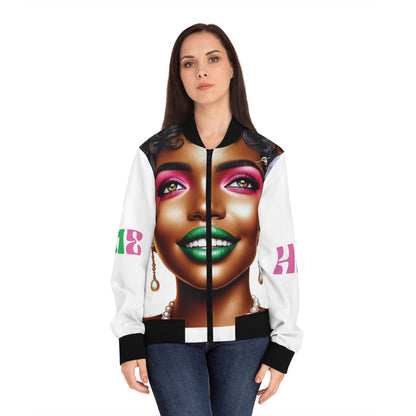 The Ahnye melanin collection Bomber Jacket for AKA Sorority Women