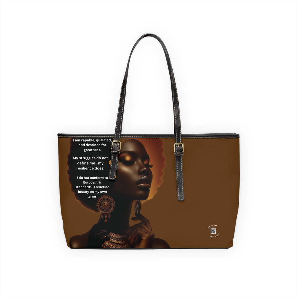 Shoulder Bag, Ahnye’s Melanin Collection Affirmation Design