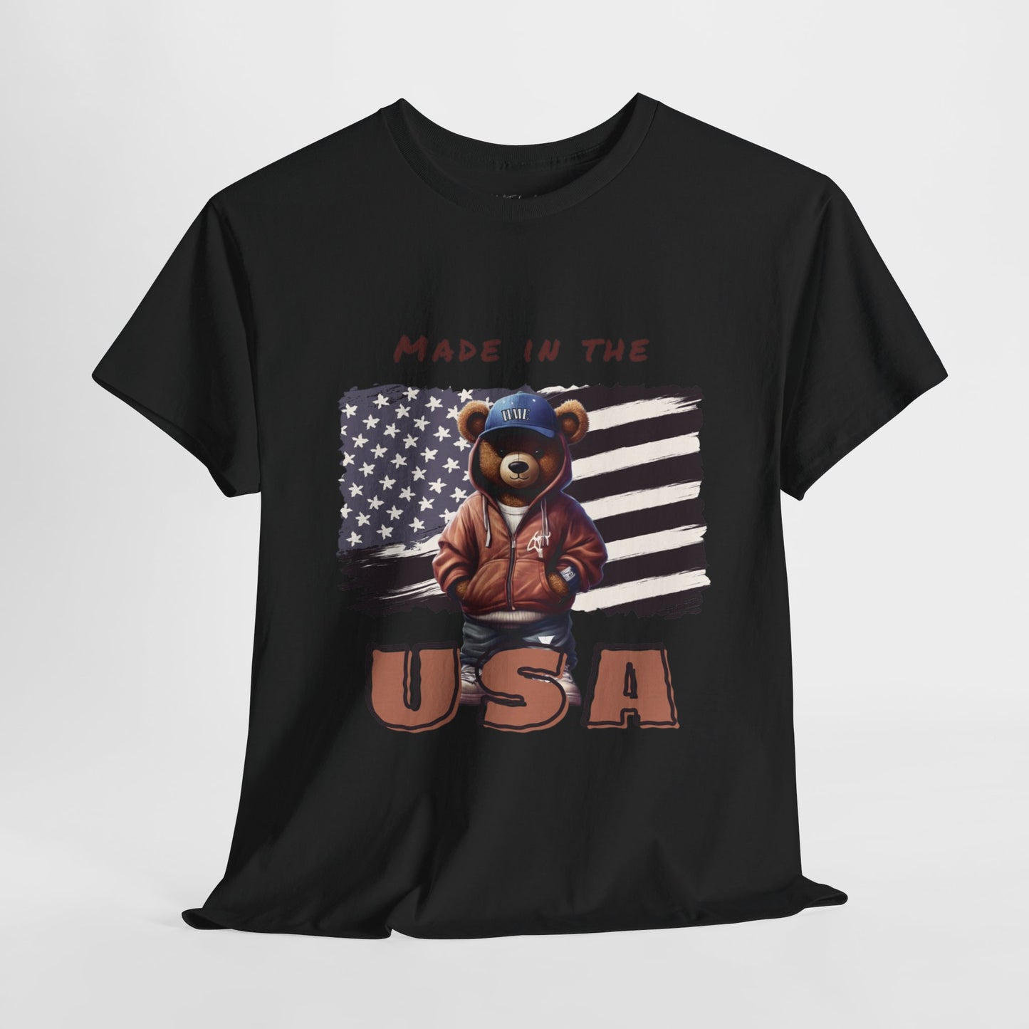 HME Bear Logo Made in the USA Unisex Heavy Cotton Tee