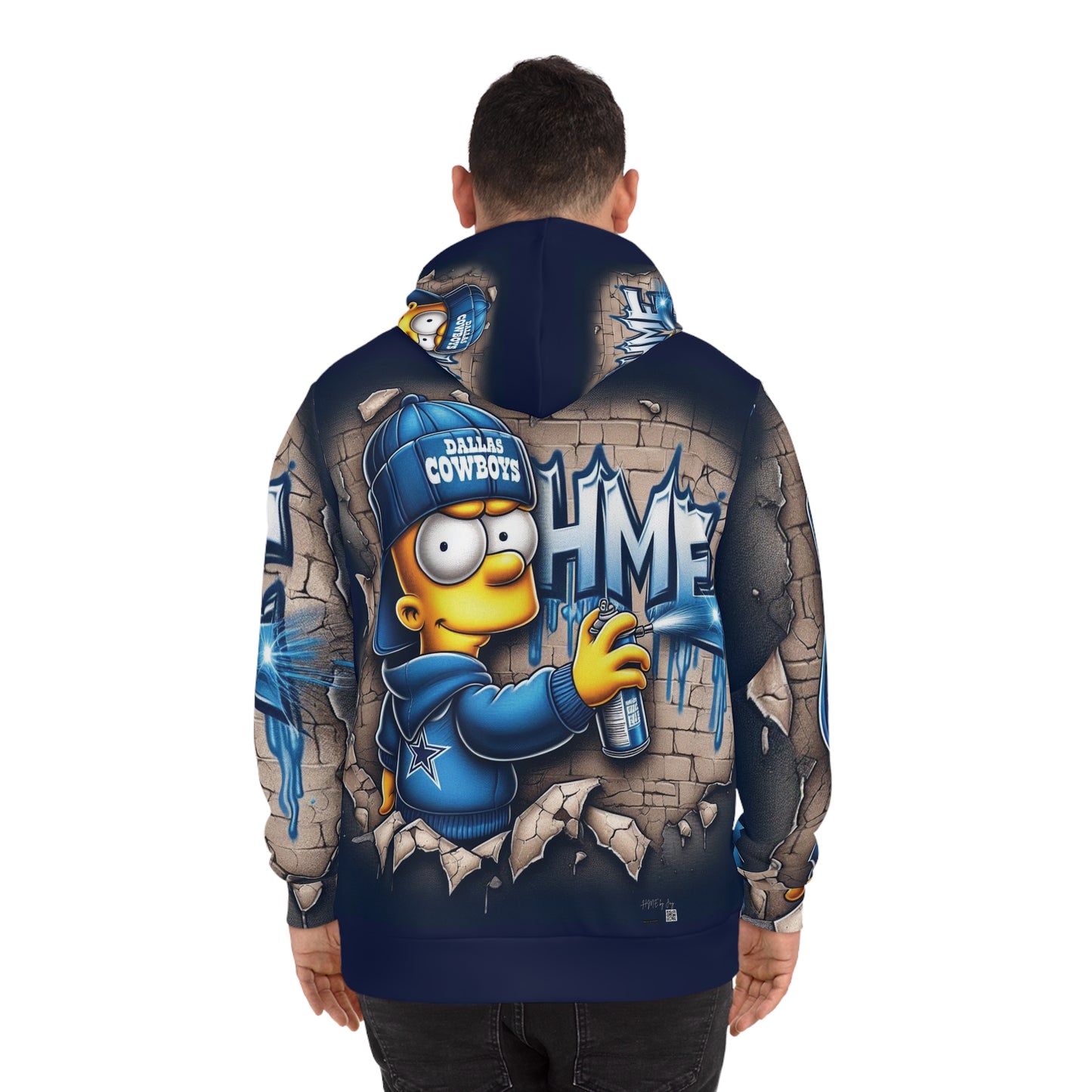 Fashion Hoodie for Dallas Cowboys and Bart Simpson Fans