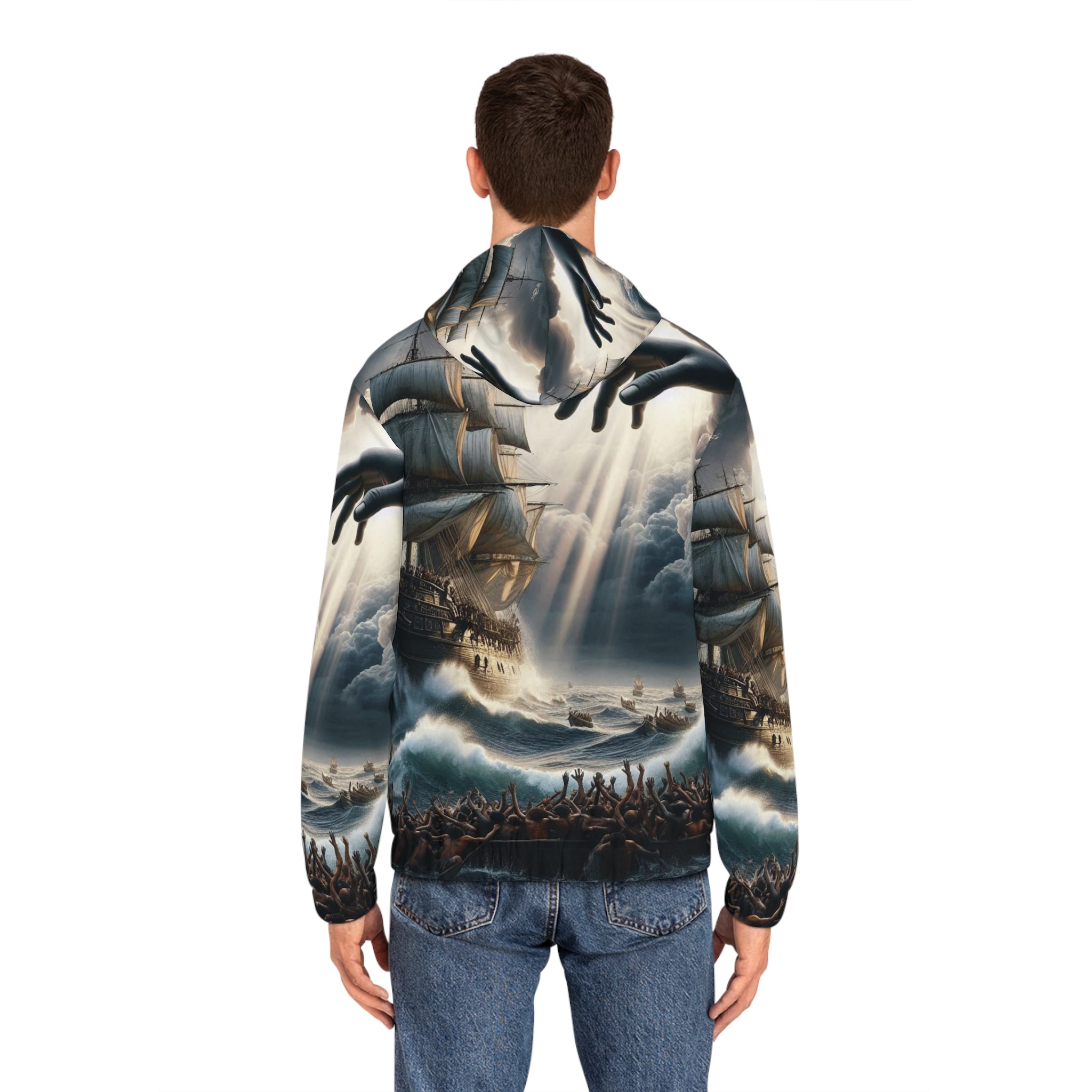 HME Men's Full-Zip Hoodie - God's Unchanging Hand Design
