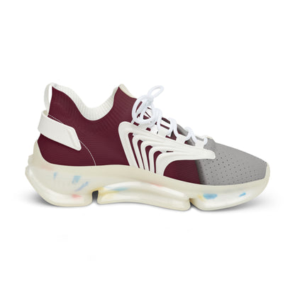 HME FlexComfort Maroon & Grey Men's Mesh Sneakers