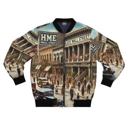 Bomber Jacket HME Black Wall Street 1921 Civil Rights