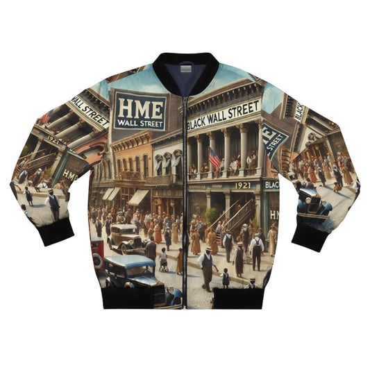 Bomber Jacket HME Black Wall Street 1921 Civil Rights