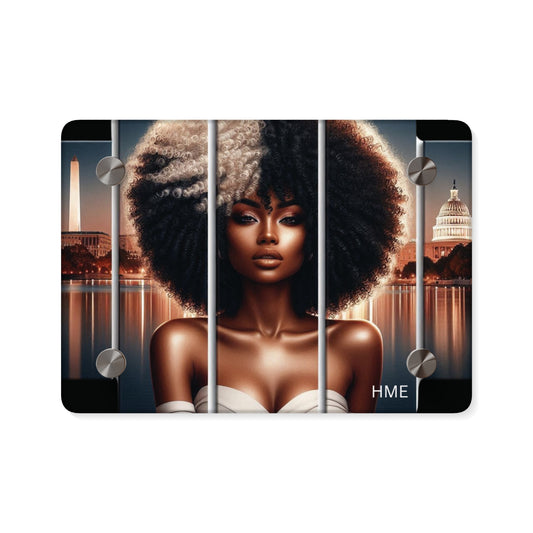 Acrylic Wall Art Panels - Ahnye’s Melanin Collection, Afrocentric Woman in Washington DC