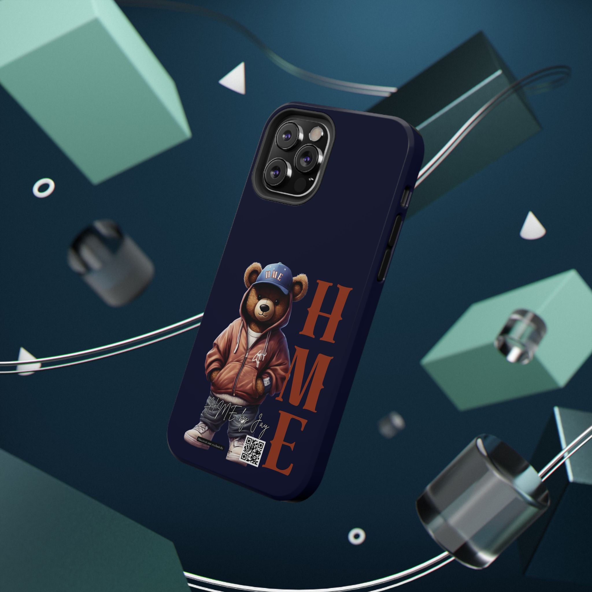 Phone Cases - HME Bear Logo Collection in Navy