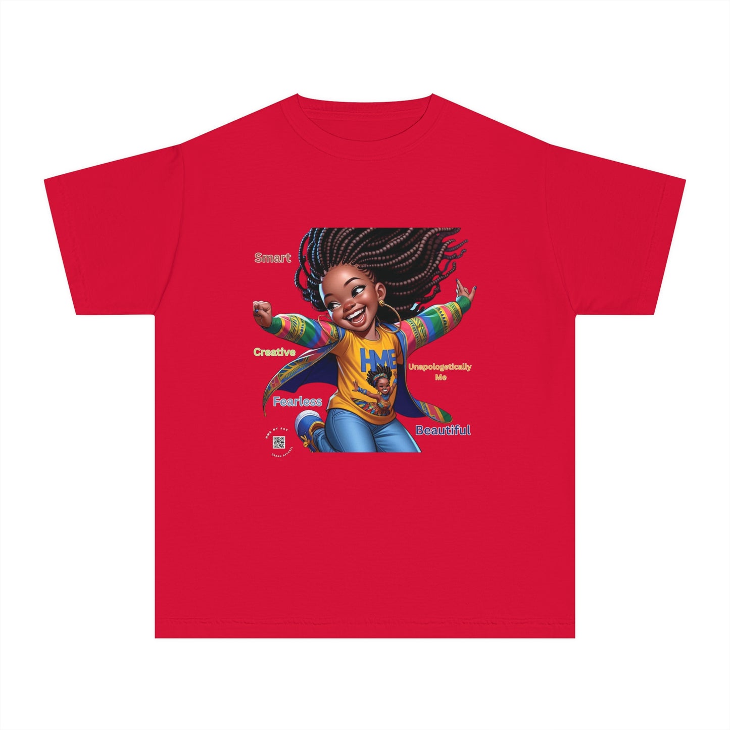 Empowerment Youth Tee (Ahnye's Melanin Collection) - Smart, Creative, Fearless, Beautiful, Gift for Kids, Inspirational Apparel, Back to School, Birthday, [...]