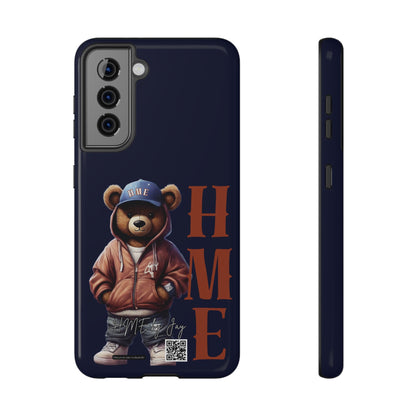 HME Bear Logo Collection Navy Blue Impact-Resistant Cases