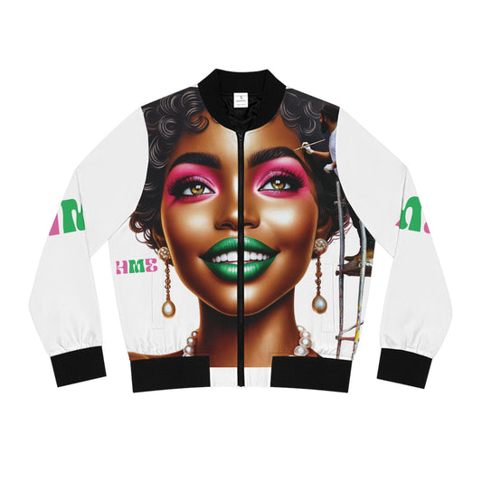 The Ahnye melanin collection Bomber Jacket for AKA Sorority Women