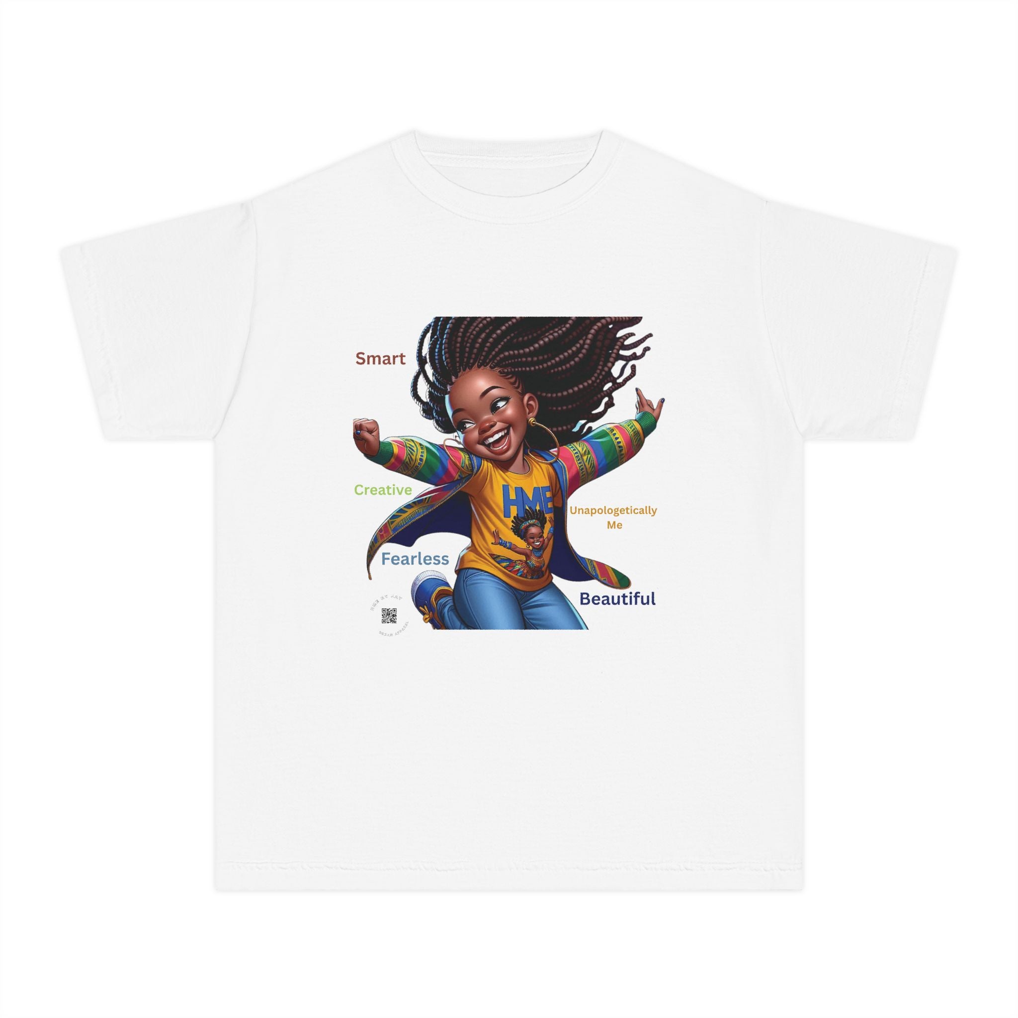 Empowerment Youth Tee (Ahnye's Melanin Collection) - Smart, Creative, Fearless, Beautiful, Gift for Kids, Inspirational Apparel, Back to School, Birthday, [...]
