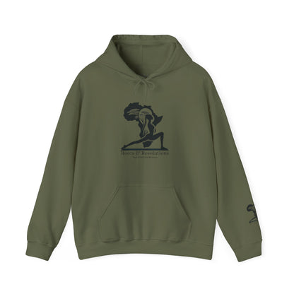Yoga Health and Wellness Hoodie - Roots & Resolutions Brand Merch