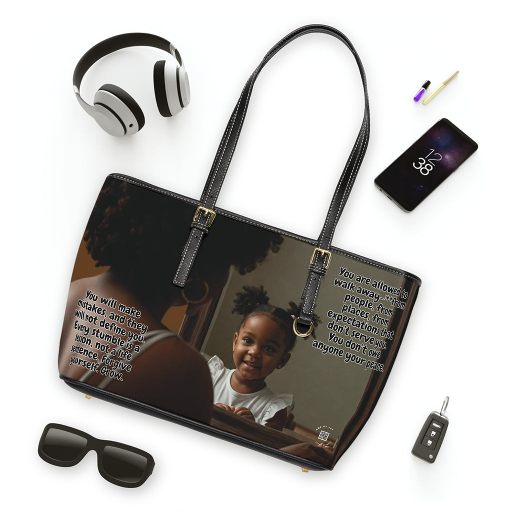 Shoulder Bag - Ahnye's Melanin Collection Affirmation of my younger self