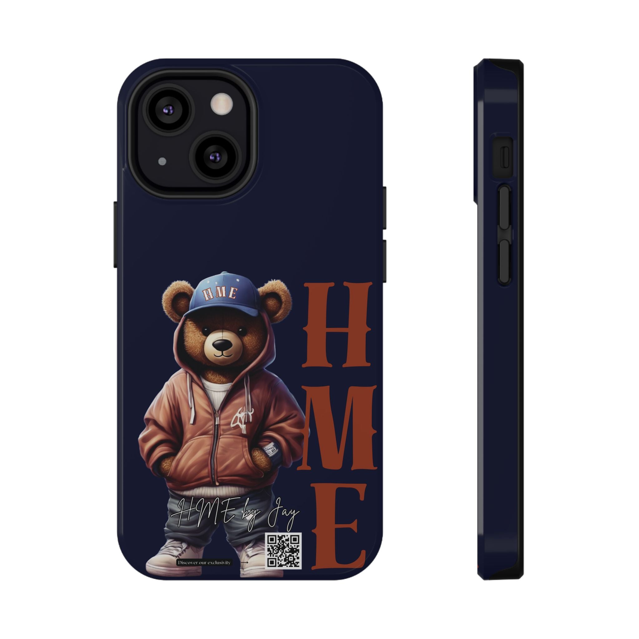 Phone Cases - HME Bear Logo Collection in Navy