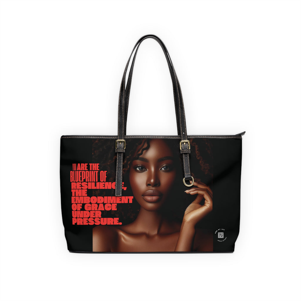 Shoulder Bag - Ahnye's Melanin Collection The Blueprint words of affirmation (Black)